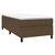 Vidaxl Box spring postelja z vzmetnico temno rjava 100x200 cm blago