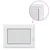 Prozor za podrum RISOR 80 x 60 cm PVC i staklo Bijela