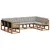 Set vanjskih sofa 9 kom. Prirodna i svijetlo siva