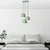 Opviq Luster Yozgat-N-1413, 45-114cm, 45 cm, 3xE27, Zeleni
