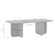 HANAH HOME Sto za dnevnu sobu Akira Travertine Venezia Walnut
