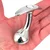 SuperLove Metal Prostate Plug Silver-Clear Gem Small