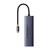 Hub postaja Baseus UltraJoy USB-C v HDMI - 2x USB-A, USB-C, RJ45, SD, TF, 4K pri 30Hz - space grey