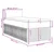 vidaXL vidaXL Box spring postelja z vzmetnico črna 80x200 cm blago, (21307830)