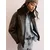 Pull&Bear Prehodna jakna temno rjava