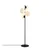 Aberto Design Podna lampa Fazli-10521, 33 x 33 x 162 cm 4 x E14 , Crna