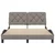 Vidaxl Posteljni okvir brez vzmetnice taupe 140x190 cm blago