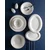 Madame Coco Porcelanski set za ručavanje za 6 osoba Mabella, 30 delova, Beli