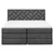 MID.YOU POSTELJA BOXSPRING 140 cm  x 200 cm , tekstil, leseni material antracit