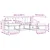 Set vanjskih sofa s jastukom 4 pcs Prirodna i antracit