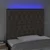 LED uzglavlje smeđesivo 90x7x118/128 cm od tkanine
