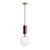Opviq luster Moira-20206-C, 1 × E27, bordo