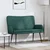 Vidaxl Kavč za 2 osebi Temno zelena 115 x 61 x 87 cm Blago