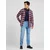 Tommy Jeans Majica  temno modra / bela