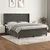 Vidaxl Box spring postelja z vzmetnico temno siva 180x200 cm žamet