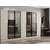 Hanah Home ormar sa reflektujućim staklom Nisa 20623, 315 cm, peščar