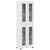 Highboard s policom FLORIN Visoki sjaj bijela 60 x 35 x 182 cm