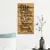 Atelier Del Sofa Zidna dekoracija Life Is Not Measured By, 30x3x58 cm, Smeđe boje