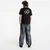 Jeans Dime Baggy Denim Pants Black (White Paint) 30