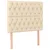 vidaXL Box spring postelja z vzmetnico krem 100x200 cm blago