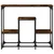 Konzolni stol boja hrasta 89,5 x 28 x 76 cm konstruirano drvo