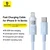 Polnilni in podatkovni 20W USB-C v Lightning kabel Baseus Data Cable Display 2 - 2m - galaxy blue
