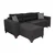 ATELIER DEL SOFA Ugaona garnitura Tloft Mini Anthracite