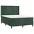 Vidaxl Box spring postelja z vzmetnico temno zelena 140x200 cm žamet
