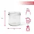shumee 5x posodic za sladico 150 ml Gladek steklen kozarec za sladice