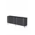 Hanah Home komoda Ilay 180, 180 cm, antracit / srebrna