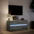 TV ormarić s LED svjetlima boja hrasta 100x34x50 cm drveni
