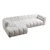 Atelier del Sofa Ugaona garnitura na razvlačenje N-Line Left, 265 x 185 x 95 cm, Bela