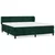 Vidaxl Box spring postelja z vzmetnico temno zelena 180x200 cm žamet