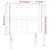 Vidaxl Vzglavje z ušesi krem 103x16x118/128 cm blago