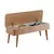 HANAH HOME Trpezarijski set Vina 0900 3 WalnutStone