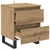 vidaXL Nočna omarica s predalom 2 pcs artisan hrast 40 x 35 x 50 cm