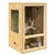 vidaXL Terarij Rjava 50 x 50 x 80 cm OSB