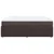 Vidaxl Box spring postelja z vzmetnico temno rjav 200x200 cm blago