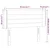 Vidaxl vidaXL Vzglavje postelje z LED modro 83x16x78/88 cm blago