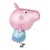 shumee Hasbro Peppa Pig Glitter George plišasta figurica 25 cm