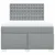 Vidaxl Box spring postelja z vzmetnico svetlo siva 140x200 cm blago