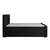 Livetastic BOXSPRING POSTELJA 180 cm  x 200 cm , leseni material črna