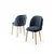 Hanah Home Set stolica Axle, 85x59x146 cm, 6 komada, Tamnoplave