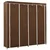 Vidaxl Garderobna omara s 4 predelki rjava 175x45x170 cm