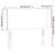 Vidaxl vidaXL Vzglavje postelje z LED modro 83x16x78/88 cm blago
