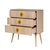 Hanah Home Komoda City Trio Seed, 80x89x40 cm, Boja hrasta