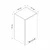 Hanah Home kuhinjski element Minar 8013, 40 cm, beli