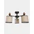 Opviq luster Neptun Wood 3, 3 × E27, crni / braon