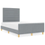 Krevetna konstrukcija Svjetlosiva 120 x 190 cm tkanina