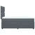 Vidaxl Box spring postelja z vzmetnico temno siva 90x200 cm žamet